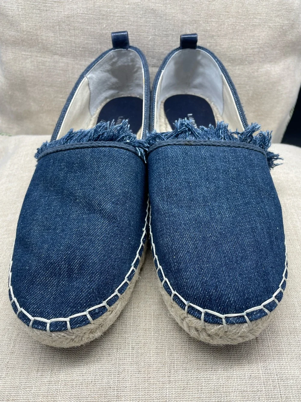 Lands End denim espadrille